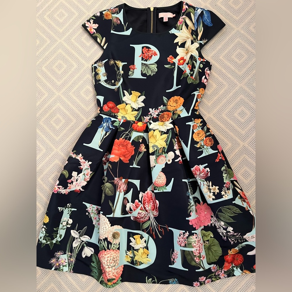 Ted Baker Florals & Letters Dress